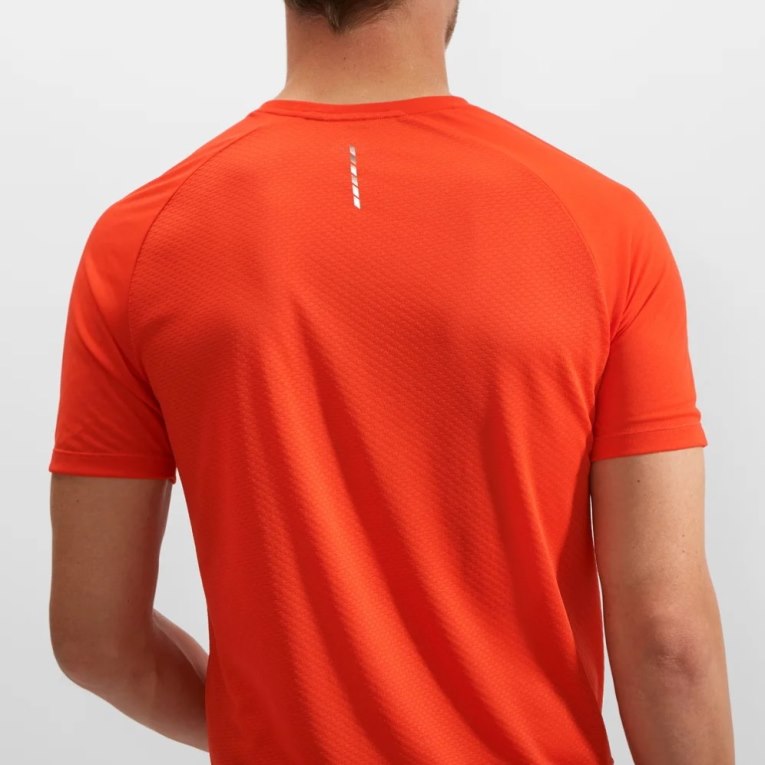 Orange Salomon Cross Rebel Short Sleeve Men's T-Shirts | PH 25481Q